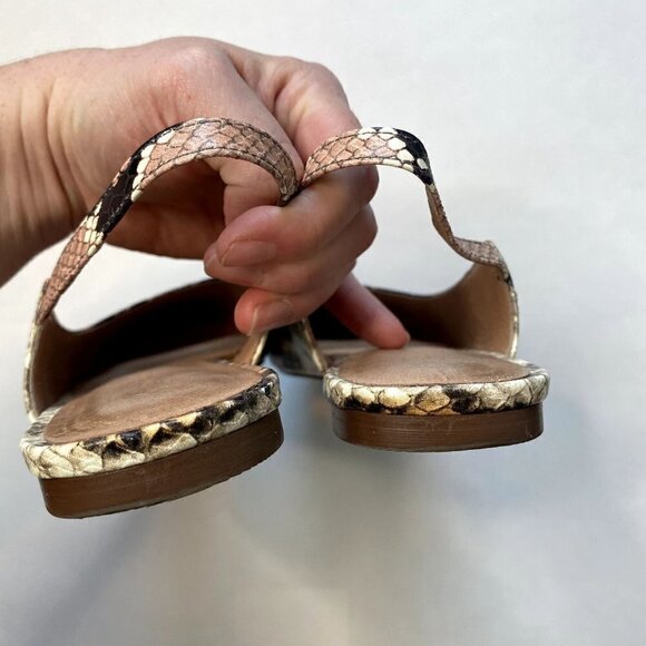 Madewell Margot Slingback Flat in Snake Embossed Leather 6 - Picture 5 of 8